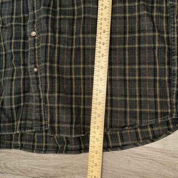 Shaver Lake Casual Plaid Button-Up Shirt XXL Cotton/Nylon Made In India - Picture 6 of 7
